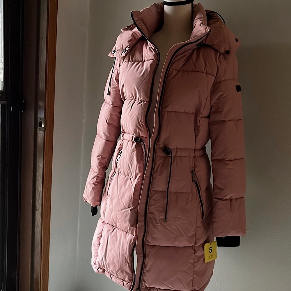 DKNY Long Puffer Jacket Small